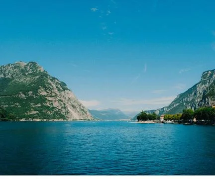 Beautiful mountain in a river Stock Photos