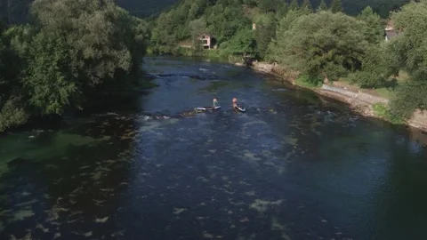 Beautiful mountain river Una Stock Footage 148413641