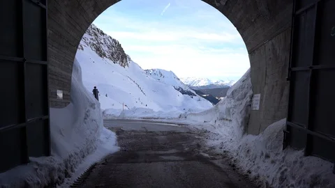 Beautiful mountain road Stock Footage 125852048