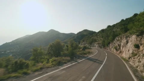 Beautiful mountain road Stock Footage 202044269