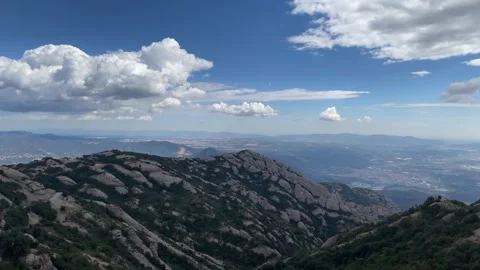 Beautiful mountain scene unfolding Stock Footage 342335415