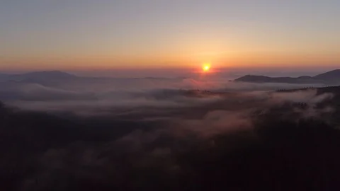 Beautiful mountain to smoke Stock Footage 97445245