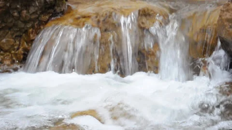 Beautiful mountain stream Video stock 22455500