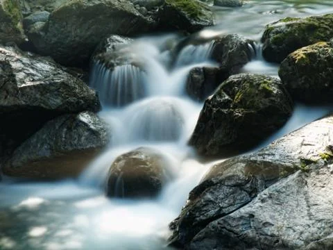 Beautiful mountain stream 写真素材