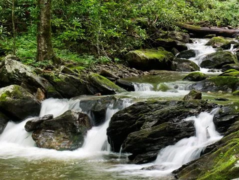 Beautiful Mountain Stream Foto stock
