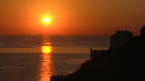 Beautiful mountain sunset Video stock 5478969