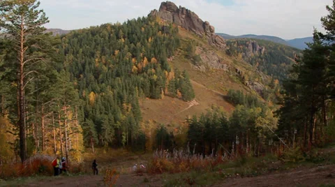 Beautiful mountain terrain Stock Footage 32221879