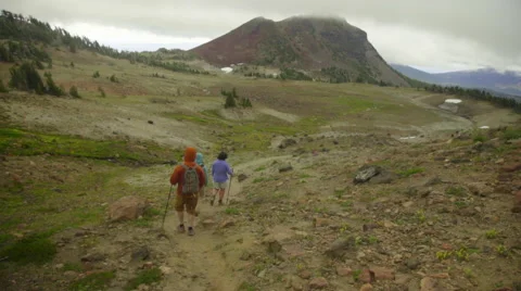 Beautiful mountain trail Stock Footage 59573921