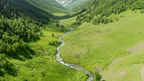 Beautiful mountain valley.  Stock Footage 169431135
