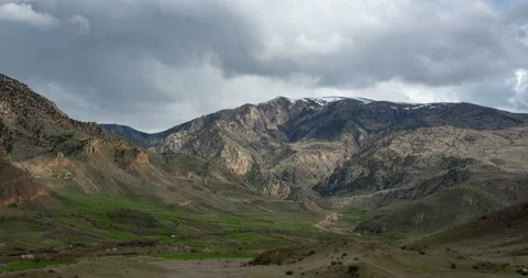 Beautiful mountain valley, time lapse Stock-Footage 124422367