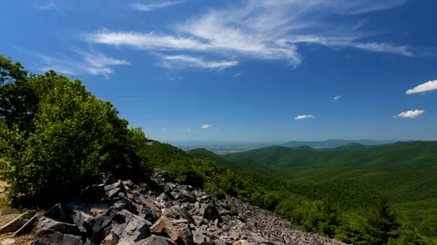Beautiful Mountain &amp; Valley View Stock Footage 96269939