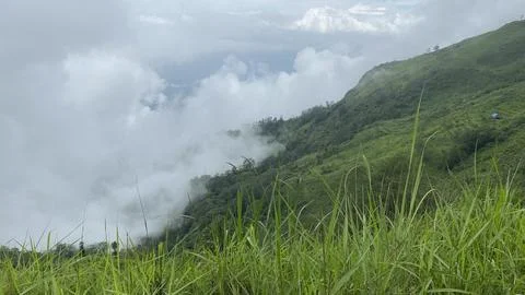 Beautiful mountain view with cloud Stock Photos