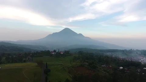 Beautiful Mountain View With High Mountain in East Java Indonesia Stock Footage 210330352