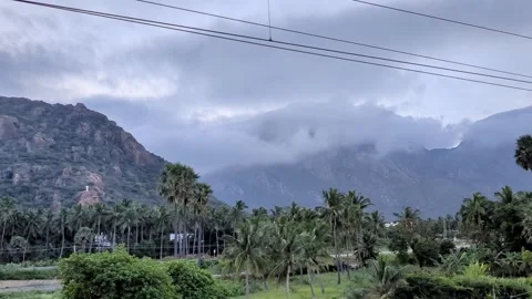 Beautiful Mountain view Nagercoil Stock Footage 258430475