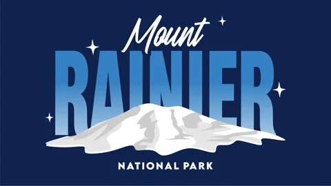  beautiful mountain views at Mount Rainier National Park Stock Footage 330833301