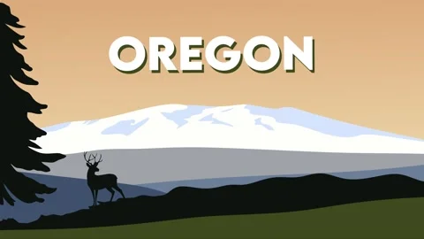 Beautiful mountain views in oregon state 스톡 동영상 311902921