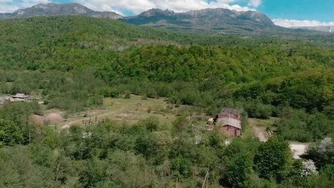 Beautiful mountain views from the top. Stock Footage 97606538