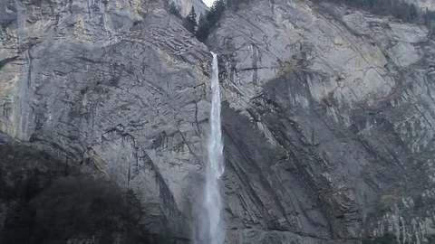 Beautiful Mountain waterfall Stock Footage 99058876