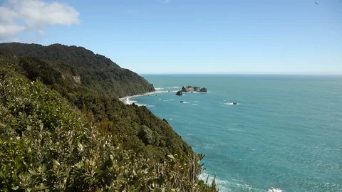 Beautiful Mountainous Coastline Stock-Footage 101264401