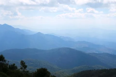 Beautiful mountains in the background Stock Photos