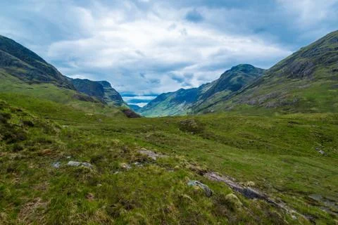 Beautiful Mountains of Glencoe Stock Photos