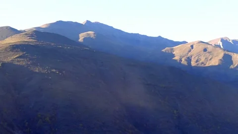 Beautiful mountains under clouds in a picturesque gorge. Stock Footage 164269300
