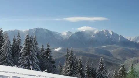 Beautiful Mountains in wintertime Video stock 21880964