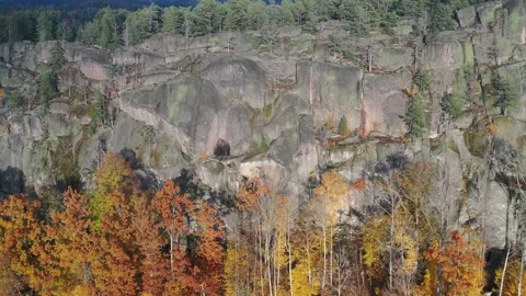 Beautiful mountainside filmed with drones. Stock Footage 148088184