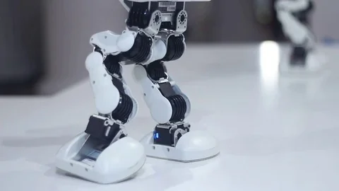 Beautiful movements of the robot Stock Footage 81786891