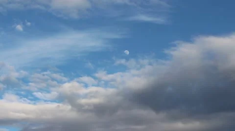 Beautiful Moving Clouds Stock Footage 46411682