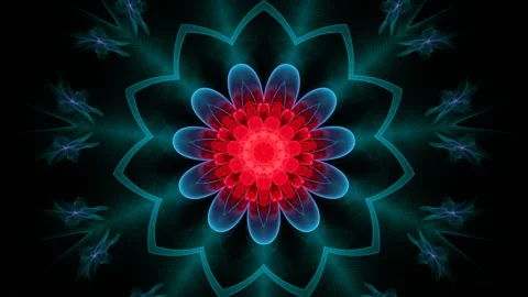 Beautiful moving flower, animation Stock Footage 167094955