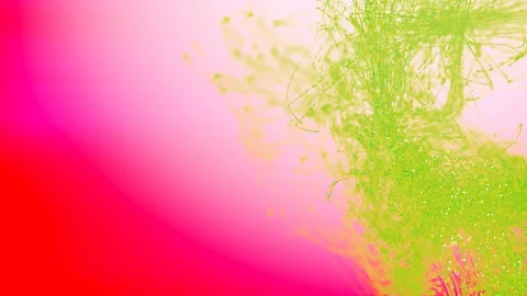 Beautiful moving particles on a colored background. 4K abstract background. Stock Footage 129995055