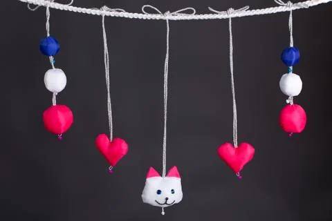 Beautiful multi-colored children's soft toys Fotos de archivo