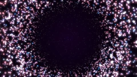 Beautiful multi-colored circle particles イラスト素材