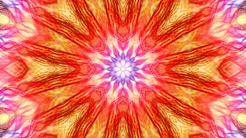 Beautiful multi-colored kaleidoscope pattern. three-dimensional abstract animati Stock Footage 123108843