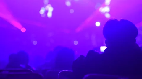 Beautiful multi colored laser show Vídeo Stock 63168270
