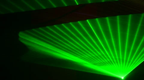 Beautiful multi colored laser show Stock Footage 63168415