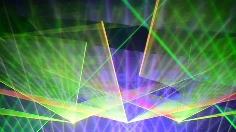 Beautiful multi colored laser show Vídeo Stock 63168443