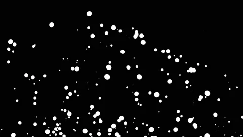 Beautiful multi-coloured circle particles over black background. Stock Footage 172428337