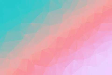 Beautiful Multicolor Abstract Low Poly Geometric Gradient Polygonal Vector Stock Illustration
