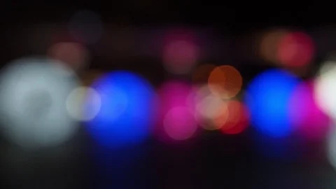 Beautiful multicolor bokeh effect.Glitter multicolored light spots. Stock Footage 124628721
