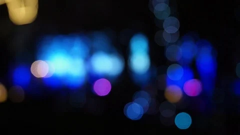 Beautiful multicolor bokeh effect.Glitter multicolored light spots. Stock Footage 124628786