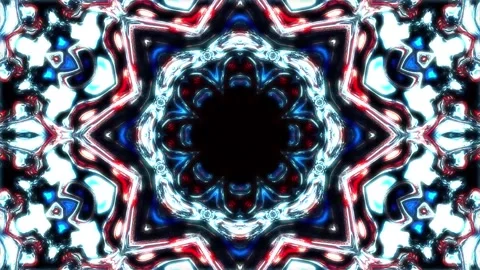 Beautiful multicolor kaleidoscope seamless loop Stock Footage 168979936