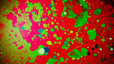 Beautiful multicolor liquid art pattern motion Stock Footage 127867261