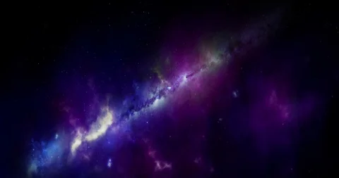 Beautiful Multicolor Nebula In Space Stock Footage 108917523