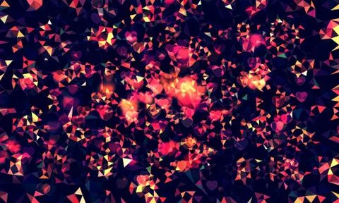 Beautiful multicolor triangular abstract background 스톡 사진