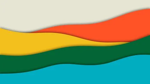 Beautiful multicolor waves motion background Stock Illustration