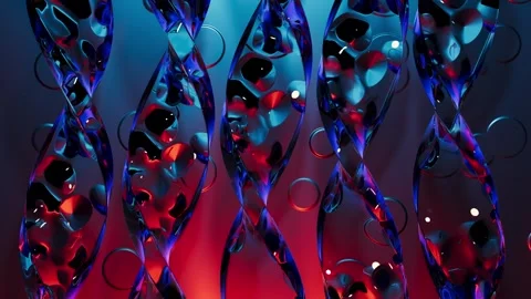 A beautiful, multicolored glass or liquid texture set Video stock 342072649