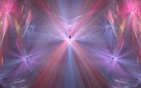 Beautiful multicolored lines Illustrazione stock