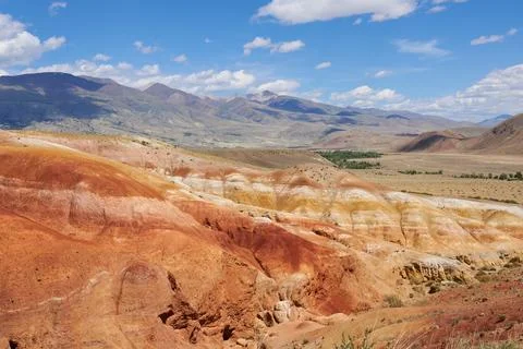 Beautiful multicolored mountains. Stock Photos